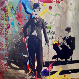 artiste peintre, tableau, rénovation, décoration, street art, Popart, homedesign, sculpture, œuvres, intérior, collector, women, love, pochoir, luxe, graphique, Instagram, collage, sandrinehayat, modernart, art, Gallery, gallerie, Painting, peinture, design, vernissage, customiser, Charly Chaplin